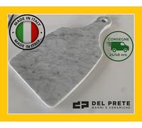TAGLIERE IN MARMO BIANCO CARRARA 1,4cm PRODOTTO ARTIGIANALE NO LEGNO POLITILENE