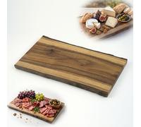 Tagliere in noce con corteccia - elegante per taglio e servizio