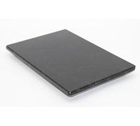 Tagliere in pietra, piatto da portata, tagliere da cucina, piano in pietra, sottobicchieri, 2 misure (nero Assoluto opaco, 30 x 20 cm)