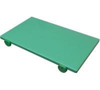 Tagliere in Polietilene 60x40x2 verde con fermi Made In Italy