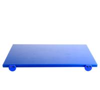 Tagliere in polietilene blu' con battente cm 60x40x2