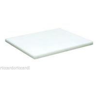 TAGLIERE IN POLIETILENE CM 40X30X2H BIANCO nylon BORDO professionale macelleria