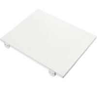 Tagliere in polietilene con fermi professionale euroceppi bianco o colorato cm40x30xh2 ad alta densita per contatto con alimenti (Bianco)