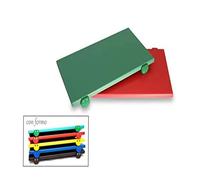 Tagliere in polietilene con fermi professionale euroceppi bianco o colorato cm60