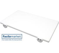 MCM service srl Tagliere in polietilene Professionale Bianco 80x40x2 Fermi Made in Italy