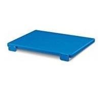 Tagliere in polietilene Professionale Blu 40x30x2 con Fermi rettangolari