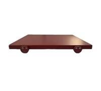 Tagliere in Polietilene Rosso Marrone 70x40 spessore 2 cm - professionale con fermi