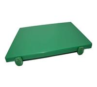 Tagliere in Polietilene Verde 50 x 40 spessore 3 - cm professionale con fermi