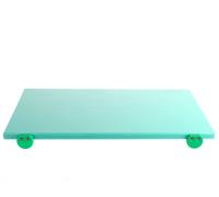 Tagliere in polietilene verde con battente cm 60x40x2