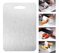 Tagliere in Titanio Double-Face per Cucina - 30 x 24,9 cm - per Tagliare Verdure e Carne