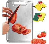 Tagliere in Titanio per Cucina Con Scanalature, Adatto per Carne, Frutta E Verdura (39 * 28CM)