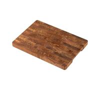 Tagliere In Titanio Per Cucina Tagliere in legno massello, ispessito, leggero, di lusso, moderno, con giunzioni in teak, accessori da cucina, anti-umidità, utensili(Brown large)