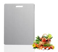 Tagliere in titanio, Tagliere in Acciaio Inossidabile, 2024, tagliere in titanio di prima qualità, 304, garantisce il gusto originale degli ingredienti, facile da pulire (S)