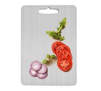 Tagliere in titanio - Tagliere in acciaio, Taabla di Coortar | Tappetino per tritare leggero, double face, resistente ai, reversibile, multiuso, resistente al calore, per servire e