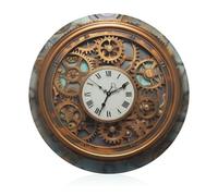 Tagliere in vetro, 20,3 x 20,3 cm, stile steampunk, con piedini antiscivolo, rotondi, per cucina, resistenti al calore, piccoli taglieri per frutta, formaggio, verdura, pane