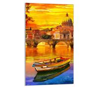 TAGLIERE IN VETRO 30x52 Barca