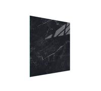 DarHaus Copri piano cottura induzione 45x52 cm copertura per piano cottura in vetroceramica 1 pezzi universale per piastre di cottura paraspruzzi tagliere in vetro temprato, Marmo nero