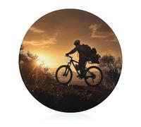 Tagliere in vetro, Mountain Bike in The Evening Print Glass Cutting Board Piccolo Tagliere Portatile Tagliere Frutta Tagliere