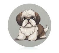 Tagliere in vetro, Shih Tzu Dog Print Tagliere in vetro Piccolo Tagliere da viaggio Tagliere per verdure