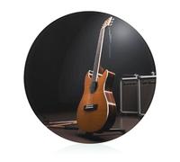 Tagliere in vetro, strumento musicale con stampa di chitarra, piccolo tagliere portatile per frutta