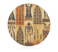 Tagliere in vetro temperato, antico Egitto Tribe Series Print Glass Cutting Board Piccolo Tagliere Portatile Tagliere