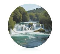 Tagliere in vetro temperato, cascate sul fiume Krka Tagliere in vetro stampato Piccolo tagliere portatile Tagliere