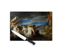 Tagliere in vetro temperato - Domenico Fetti Hero Mourning the Dead Leander Pittura - Protezione piano di lavoro e sottopentola resistente al calore 2 misure stampate in Francia