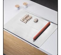 Tagliere Inox Doppio Lato, Ideale Come Tagliere Da Cucina Per Carne, Pane, Verdure E Frutta，Garantiscono Il Gusto Originale Degli Ingredienti(660x470mm)