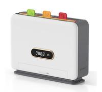 Tagliere intelligente con supporto portaoggetti, set di taglieri autopulenti con 3 taglieri codificati a colori, tagliere e organizer per coltelli, gadget per la casa intelligente per la cucina,