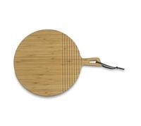 tagliere kela 32 x 2 cm COSMA, tagliere con manico, tagliere in bambù rotondo, vassoio di servizio, tagliere in legno