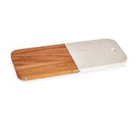 Tagliere legno e marmo bianco 38 cm collezione KINVARA