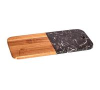 Tagliere legno e marmo nero 38 cm collezione KINVARA