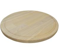 TAGLIERE LEGNO FAGGIO TONDO CON INCAVO Ø 30 x1,9 cm Made in Italy