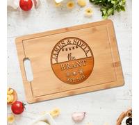 Tagliere natalizio con incisione personalizzata, blocco di salumi personalizzato, regalo personalizzato perfetto per amici e familiari, decorazione natalizia per la cucina