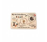 Tagliere natalizio personalizzabile con renna - per biscotti e latte per il Nicola - incisione festiva - per bambini e famiglie - personalizzato con nome