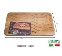 TAGLIERE ONDA MEETING CM.48X29 LEGNO MASSELLO
