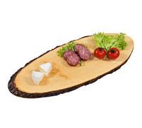 Tagliere Ovale In Legno Corteccia 45 cm Salumi Formaggi Affettati Antipasti
