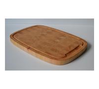 Tagliere ovale in legno di ontano 46x30xh2,5 cm lavorazione a tasselli masselli di legno naturale