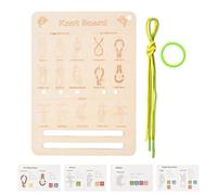 Tagliere per annodare - Standard in Legno come indicato Sviluppo delle abilità | Gioco educativo con Pratica della Corda, Allenamento motorio Fine, Kit di apprendimento | Casa,Annive