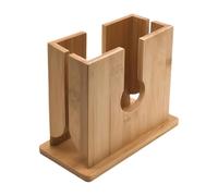 Tagliere per bagel, strumento per affettare il pane in legno, base antiscivolo stabile con fessura guida, accessorio da cucina, tagliere per preparare alimenti per caffetterie, appartamenti e sale da
