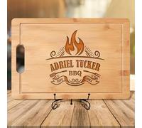 Tagliere per barbecue con incisione personalizzata, regalo personalizzato per papà, nonno, ideale per festa del papà, compleanni, Natale e anniversari