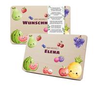 Tagliere Per Colazione In Legno Personalizzato Con Nome RV007-19 Frutta