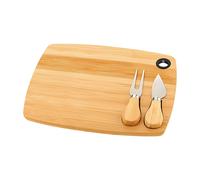 Tagliere per formaggi 3 pezzi in Bambù Naturale Ultra Pratico Elegante e