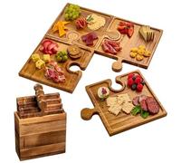 Tagliere per formaggi, facile da pulire e mantenere, 1 set, tagliere per salumi e antipasti, elegante e moderno, per cucina, feste, matrimoni, vacanze