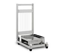 Tagliere per formaggio in acciaio inox con cuscinetti antiscivolo, taglio uniforme, facile da pulire, ideale per salsicce, burro, pane, verdure, frutta, carne secca