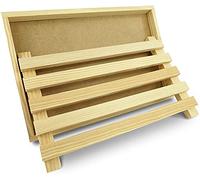 Tagliere per il pane con raccogli briciole/tagliere per il pane/tagliere per il pane con griglia rimovibile per raccogliere briciole in legno di grande capacità, rinnovabile, legno naturale (32 cm x