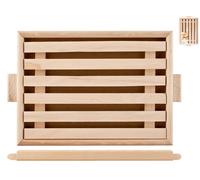Tagliere per il pane in legno, misura 38,5x25x2,2 Marrone Home