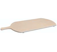 Bakaji Tagliere per Pizza a Metro Meeting in Legno Betulla Multistrato 62x37x1,2 cm con Manico