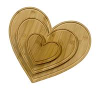Tagliere per salumi a forma di cuore, in legno, stile rustico, per decorazione della cucina, feste in campagna, picnic, campeggio, per casa, cucina, fattoria, matrimonio