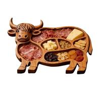Tagliere per salumi, resistente al calore, vassoio per carne, formaggio, kit da portata, 1 confezione da 1 per genitori, matrimoni, inaugurazione della casa, Natale, vacanze, cucina, tavolo per